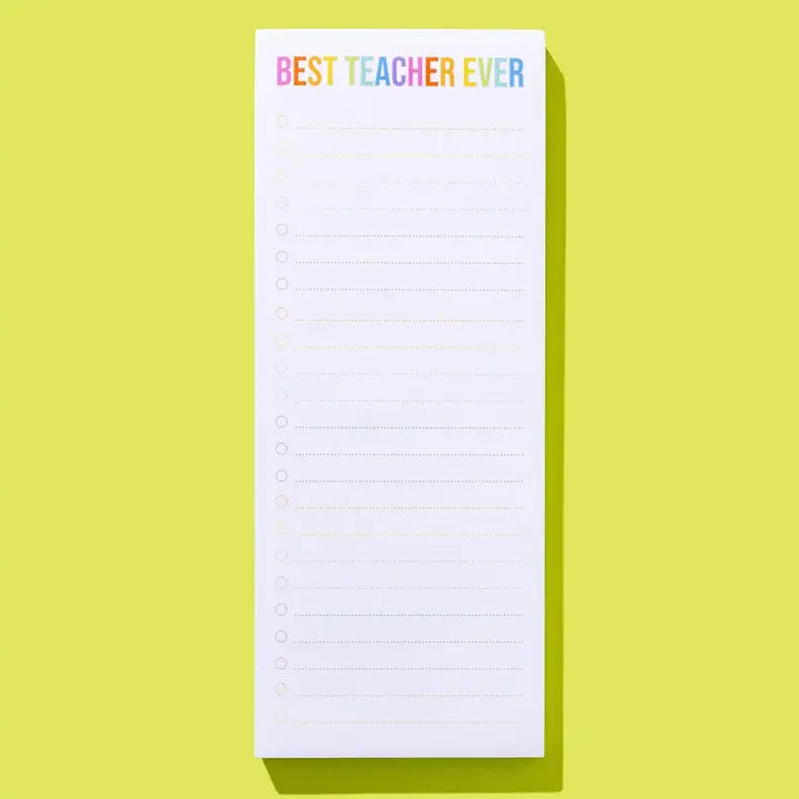 Best Teacher Ever Notepad - Eden Lifestyle
