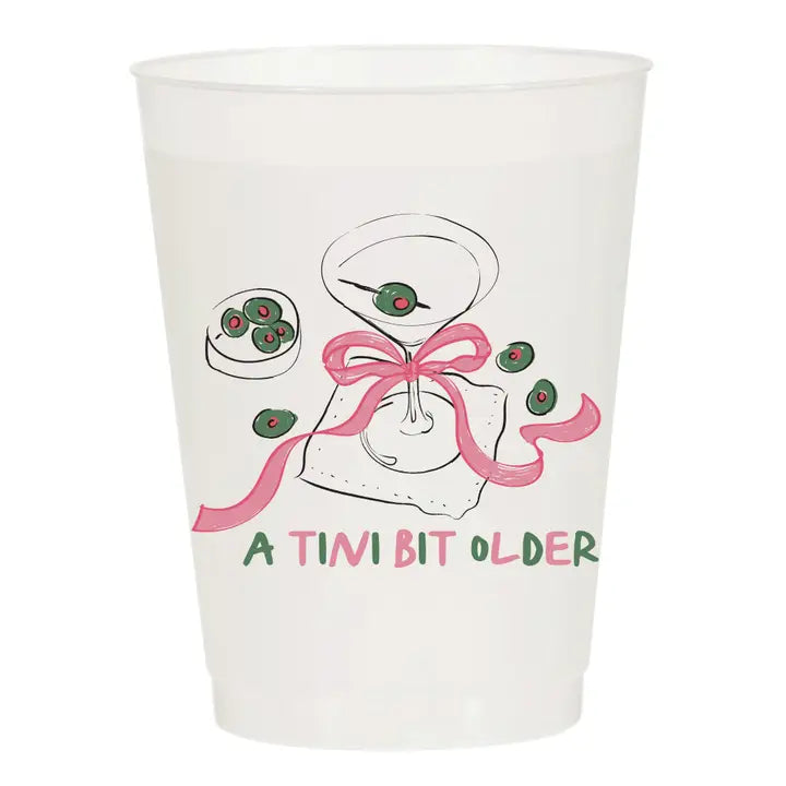 A Tini Bit Older Frosted Cups Set of 6 - Eden Lifestyle