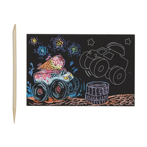 Mini Scratch & Scribble Art Kit: Monster Truck - Eden Lifestyle