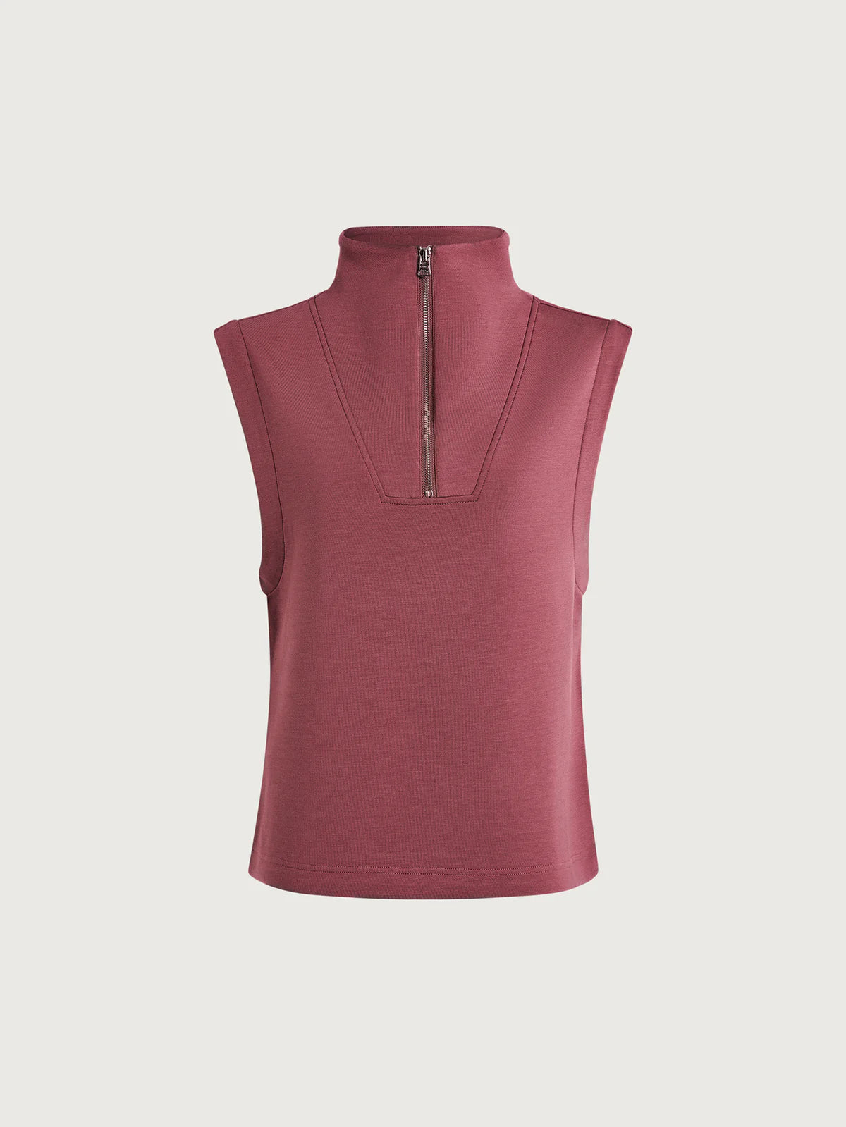 Magnolia 2.0 Half-Zip Tank Wild Rhubarb - Eden Lifestyle