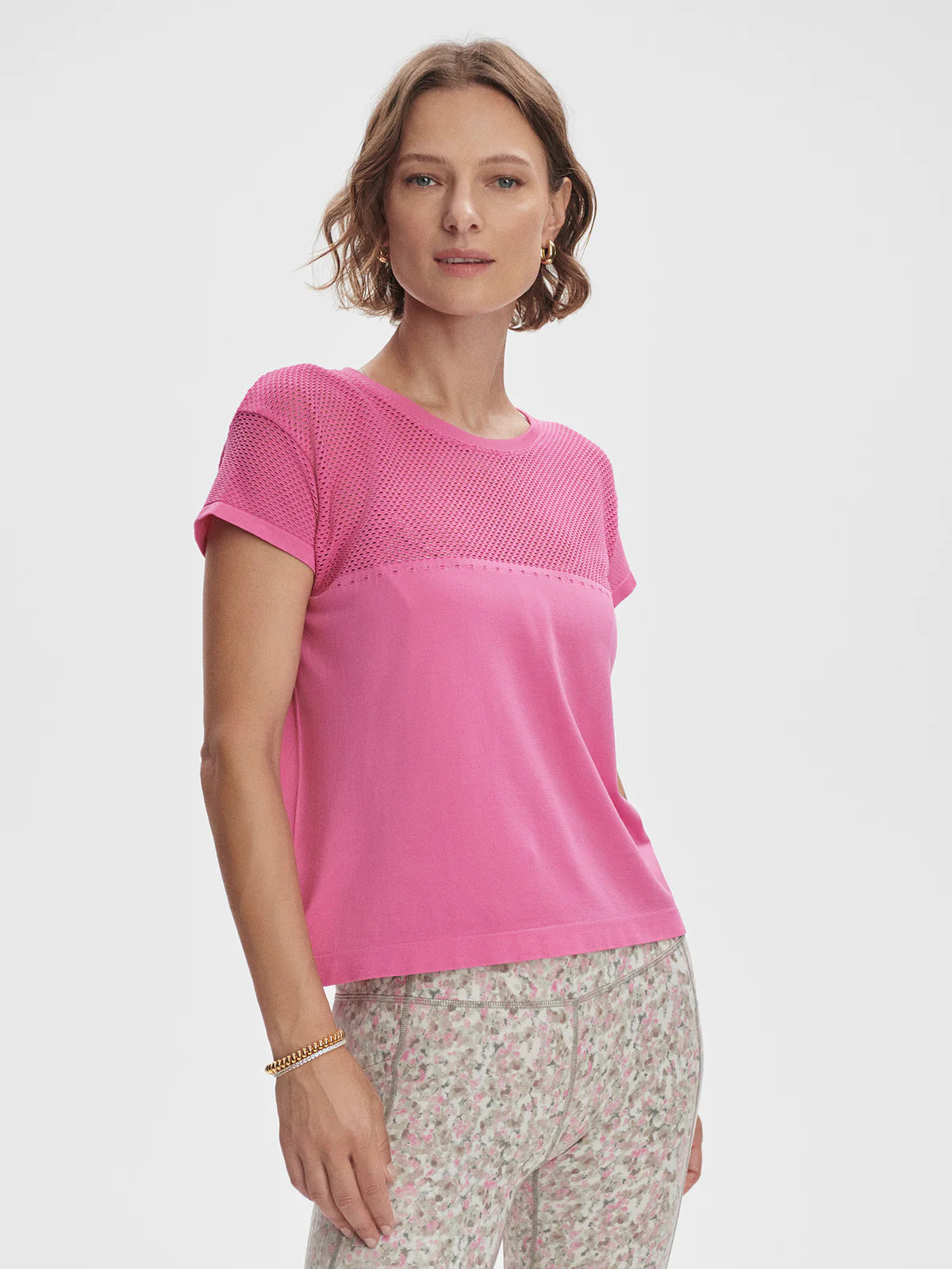 Varley Calloway Boxy Tee Ibis Rose - Eden Lifestyle