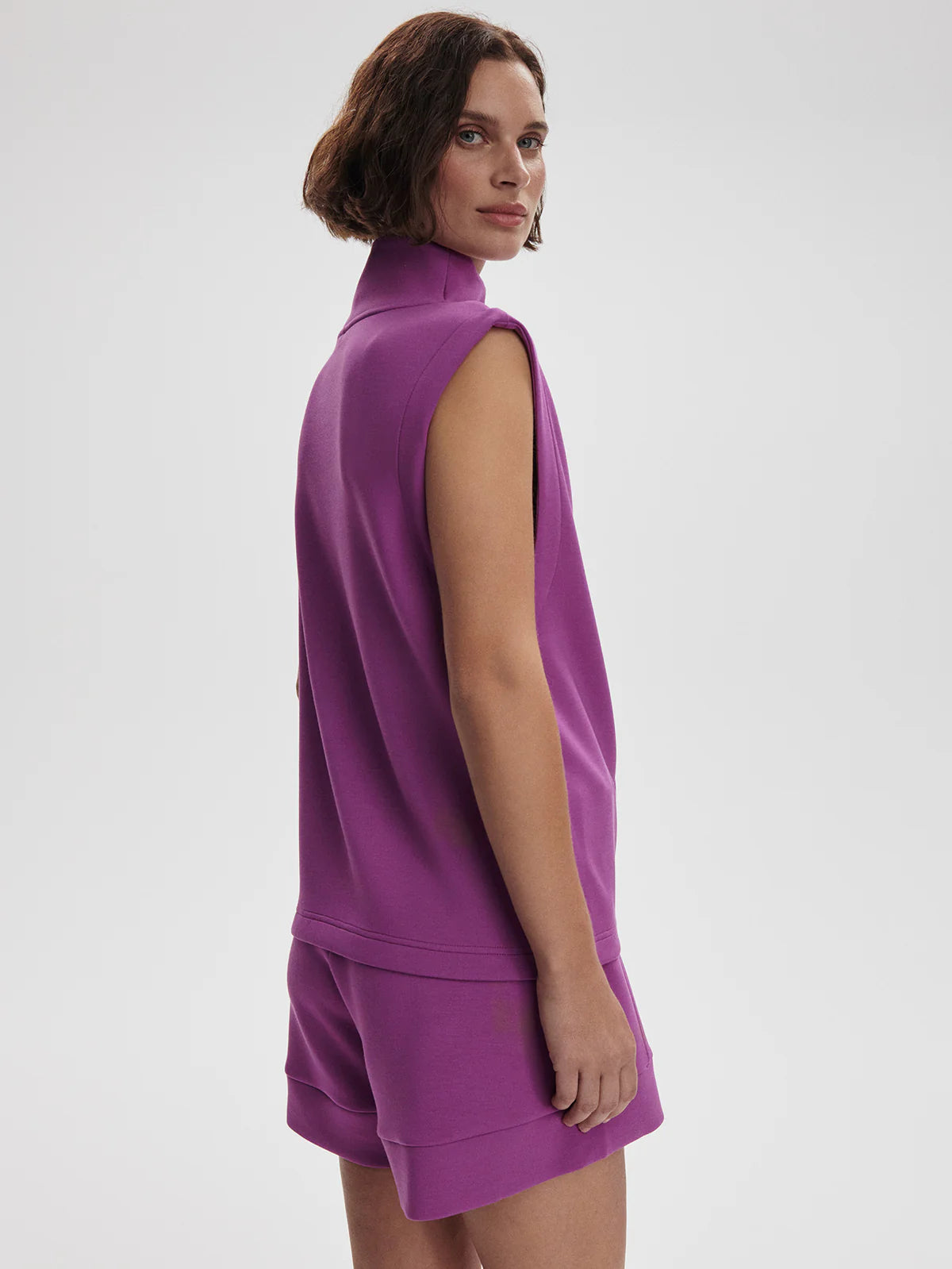 Magnolia 2.0 Half-Zip Tank Striking Purple - Eden Lifestyle