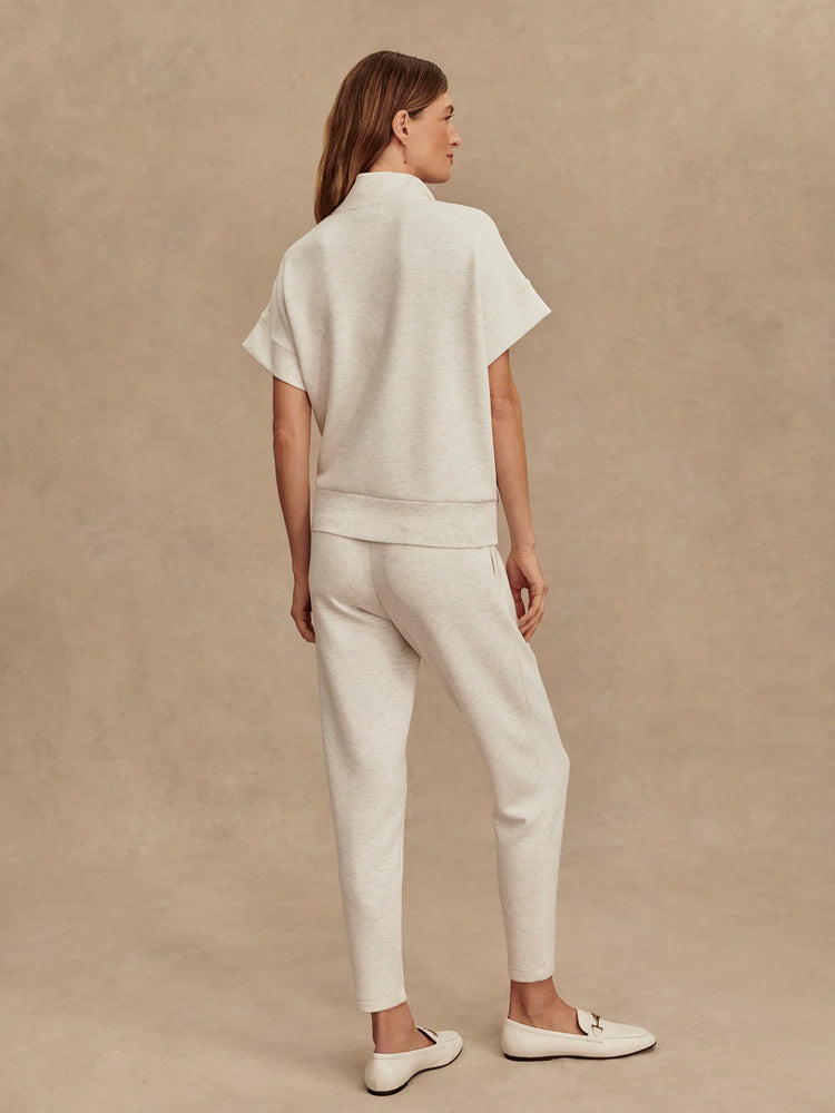 Ritchie Short Sleeve Sweat Ivory Marl - Eden Lifestyle