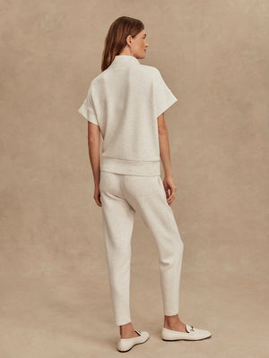 Ritchie Short Sleeve Sweat Ivory Marl - Eden Lifestyle