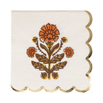 Give Thanks Floral Cocktail Napkin - Eden Lifestyle