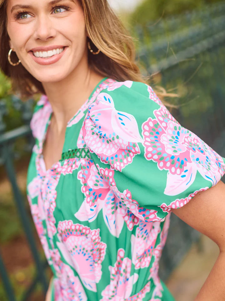 Addison Dress Petal Tango Green - Eden Lifestyle