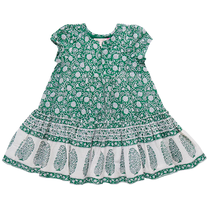 Adele Dress - Green Garden Floral Eden Lifestyle Adele Dress - Green Garden Floral Eden Lifestyle