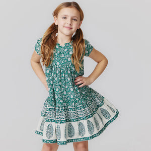 Adele Dress - Green Garden Floral - Eden Lifestyle