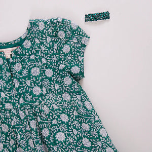 Adele Dress - Green Garden Floral - Eden Lifestyle