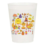 All Things Thanksgiving Collage Frosted Cups - Thanksgiving - Eden Lifestyle