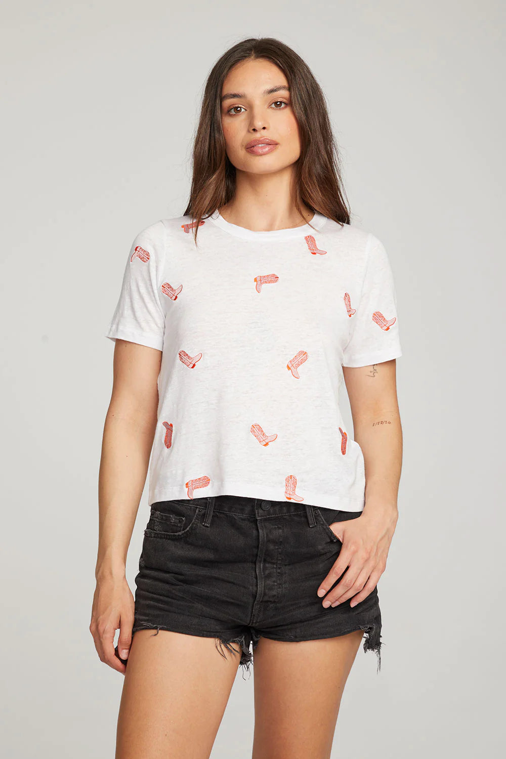 Allover Cowboy Boot Tee - Eden Lifestyle