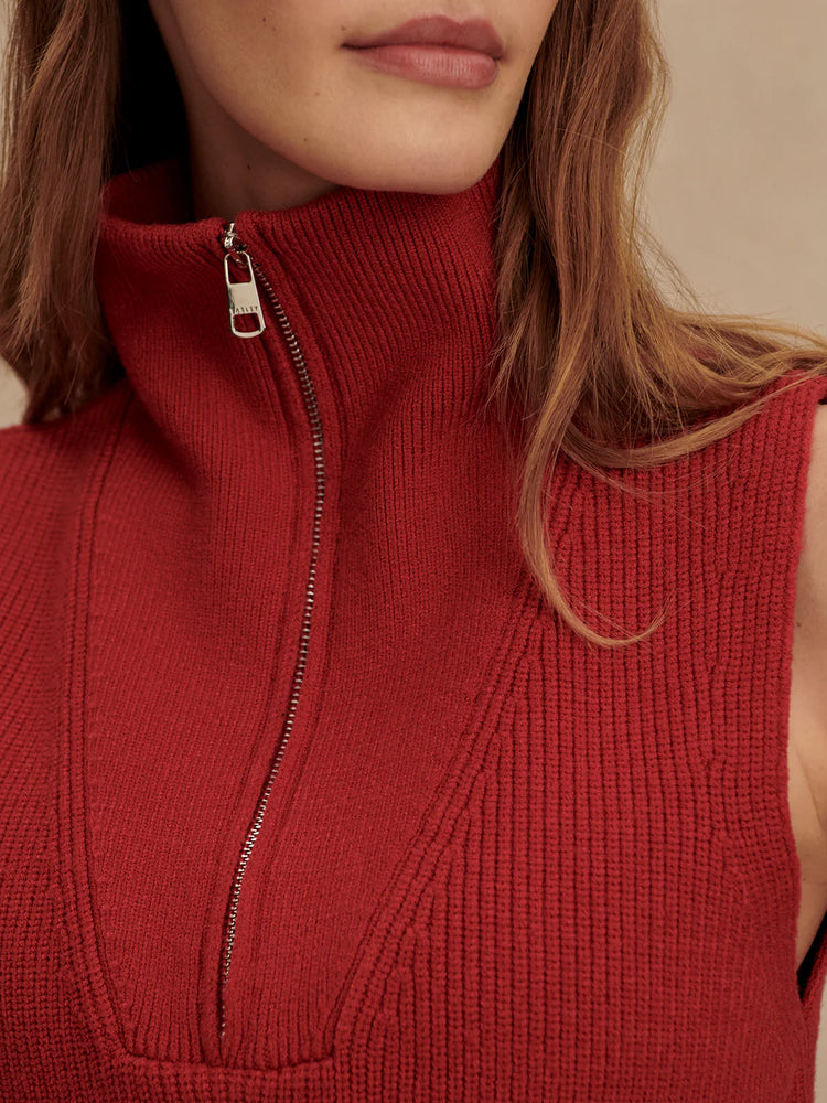 Amina Half-Zip Knit Lava Falls