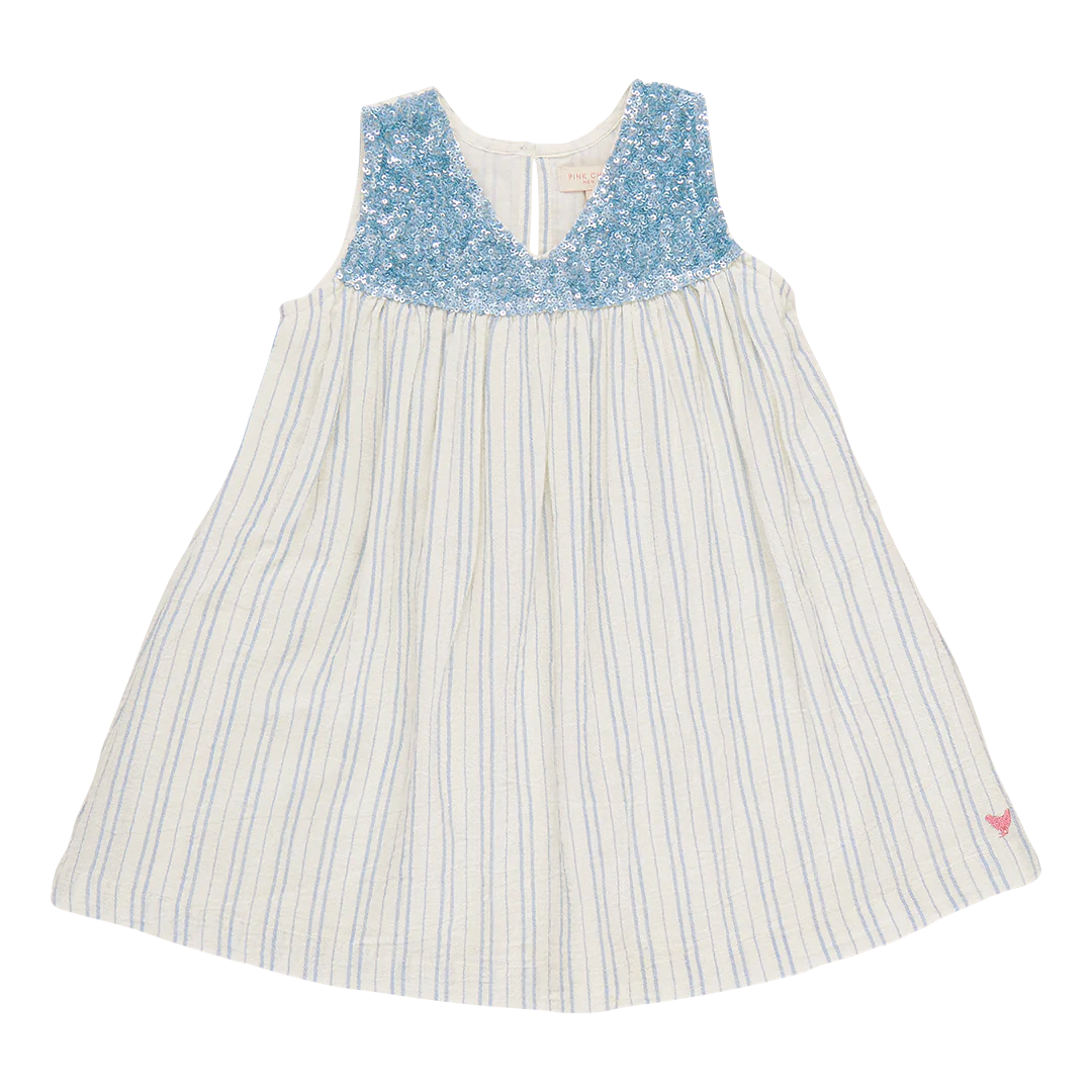 Girls Courtney Dress - Riviera Stripe - Eden Lifestyle