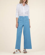 Ash High Rise wide Leg Amalfi Blue
