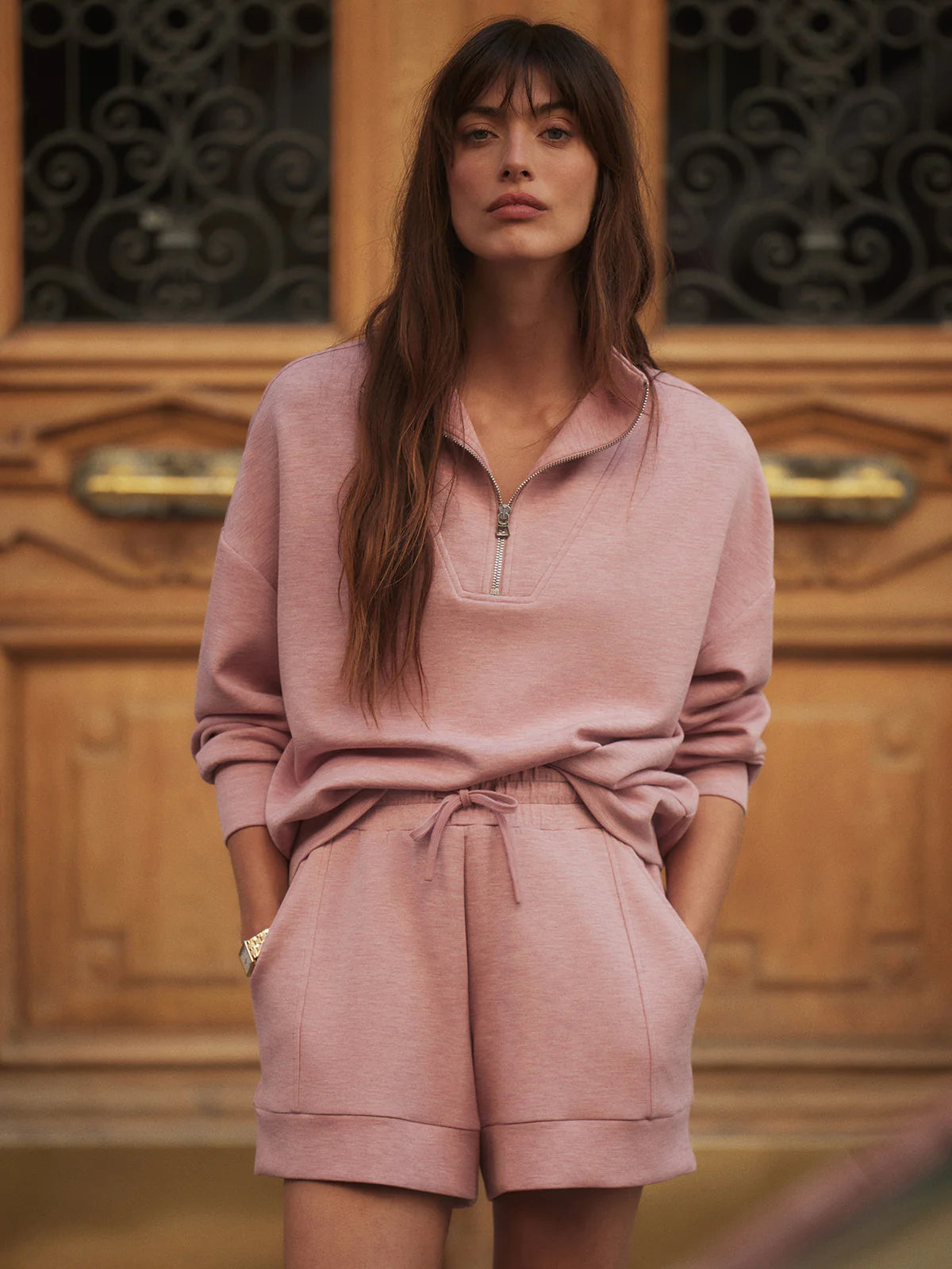 Atrium High-Rise Short 4.5" Rose Marl - Eden Lifestyle