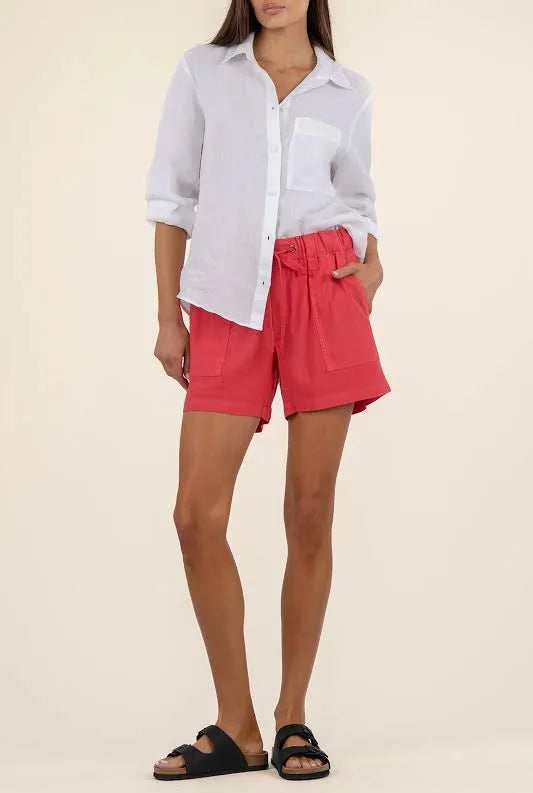 Katana Linen Shorts Watermelon - Eden Lifestyle