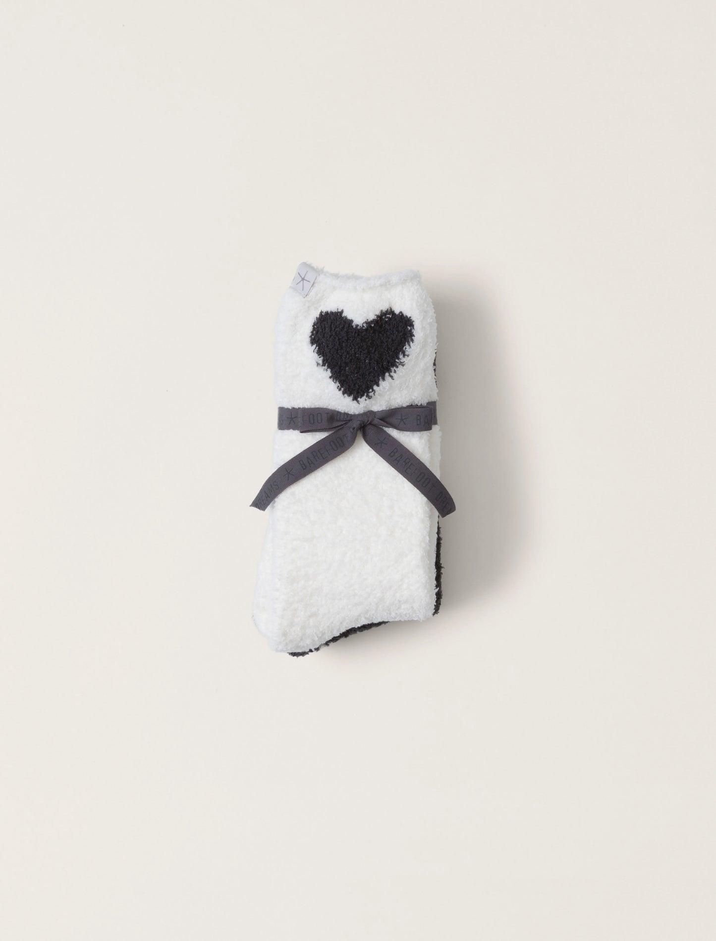 Cozychic® Heart Print Sock Set Carbon / Pearl - Eden Lifestyle