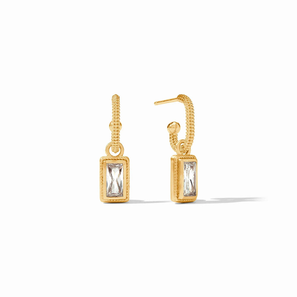 Baguette Hoop & Charm Earring - Eden Lifestyle