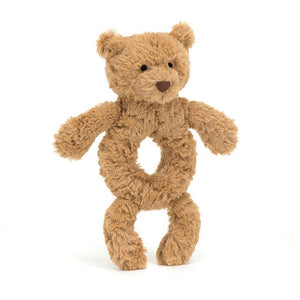 Jellycat Bartholomew Bear Ring Rattle - Eden Lifestyle