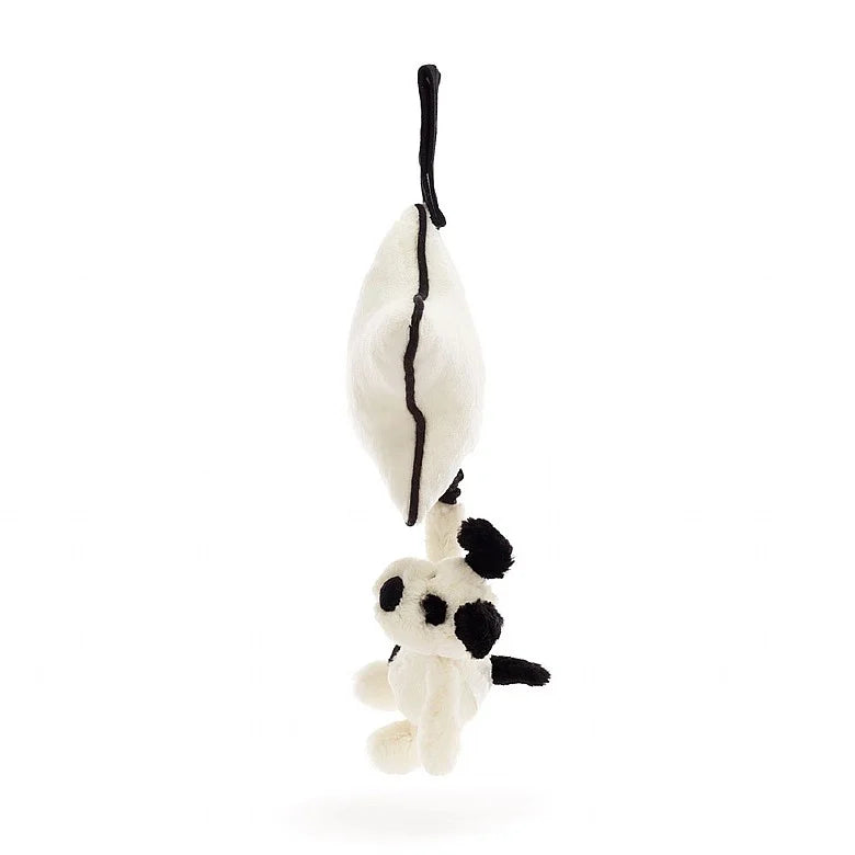 Jellycat Bashful Black & Cream Puppy Musical Pull - Eden Lifestyle