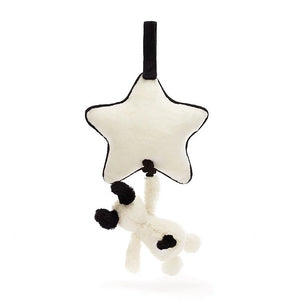 Jellycat Bashful Black & Cream Puppy Musical Pull - Eden Lifestyle