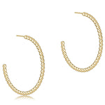 Enewton Beaded Classic 1.25" post hoop - 2mm gold - Eden Lifestyle
