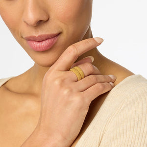 Beaded Eternity Duet Ring - Eden Lifestyle