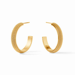 Beaded Eternity Hoop Medium - Eden Lifestyle