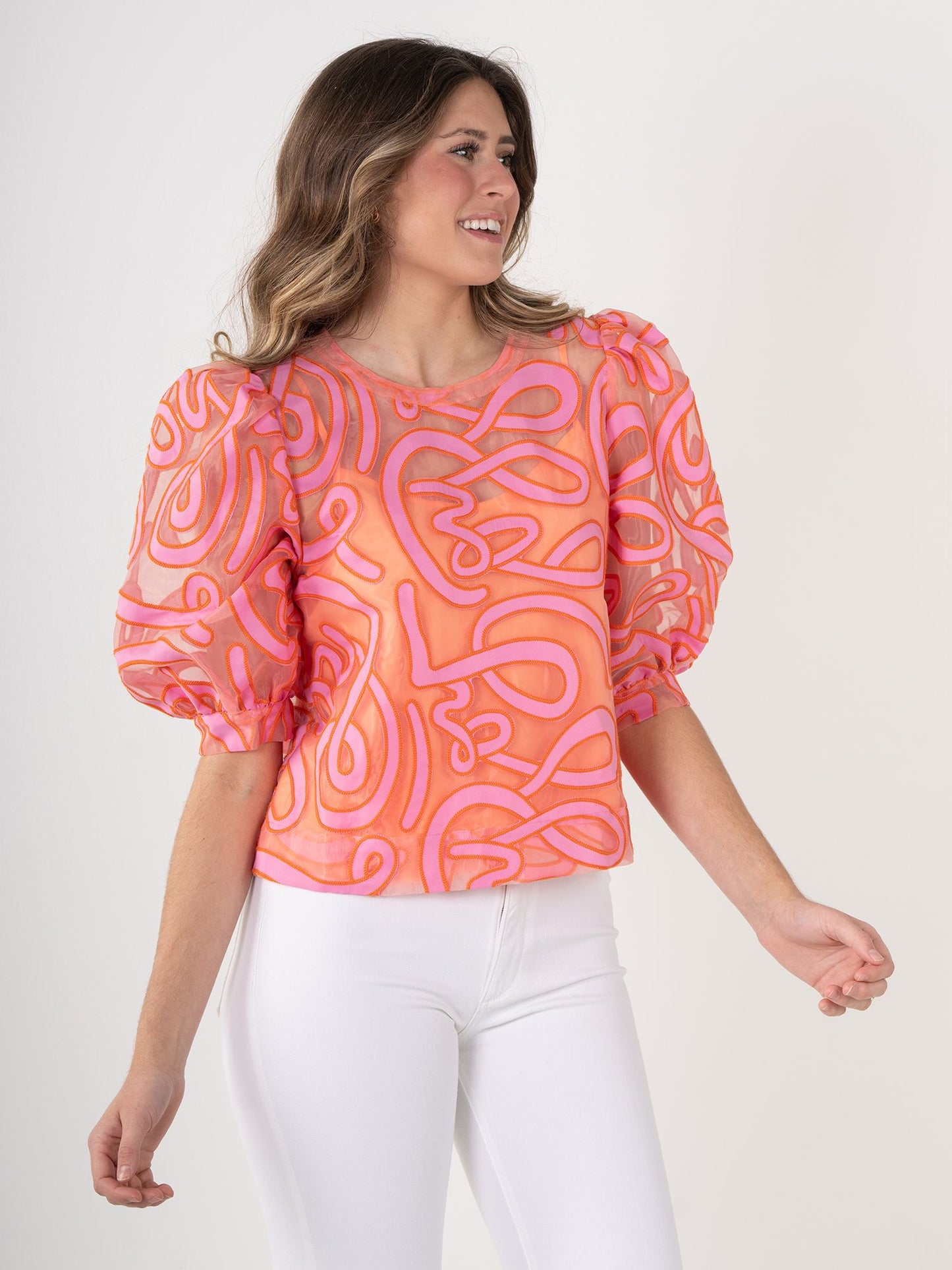 Emily McCarthy Bella Top Joy Coral - Eden Lifestyle