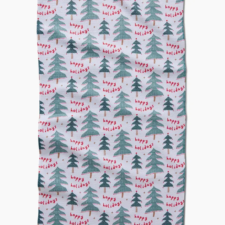 Berry Happy Holidays Kitchen Tea Towel - Eden Lifestyle