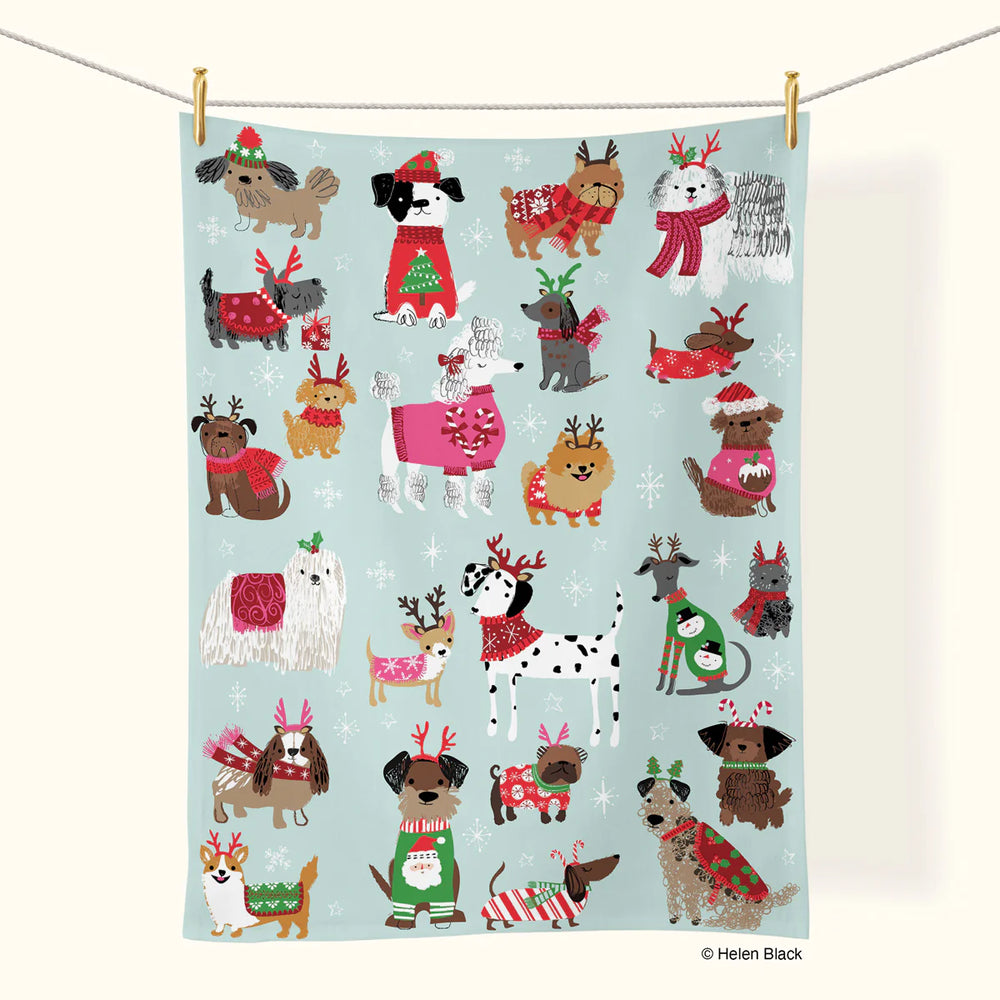 Best In Snow Holiday Cotton Tea Towel - Eden Lifestyle