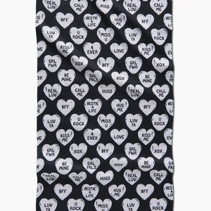 Bff Candy Hearts Tea Towel - Eden Lifestyle