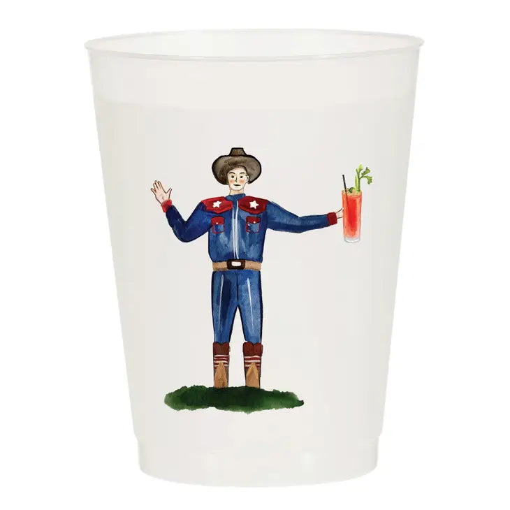 Big Texas Bloody Mary State Fair Frosted Cups - Texas - Eden Lifestyle