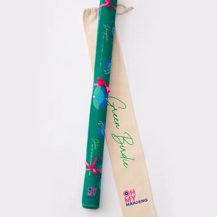 Birdie Green Mahjong Mat - Eden Lifestyle