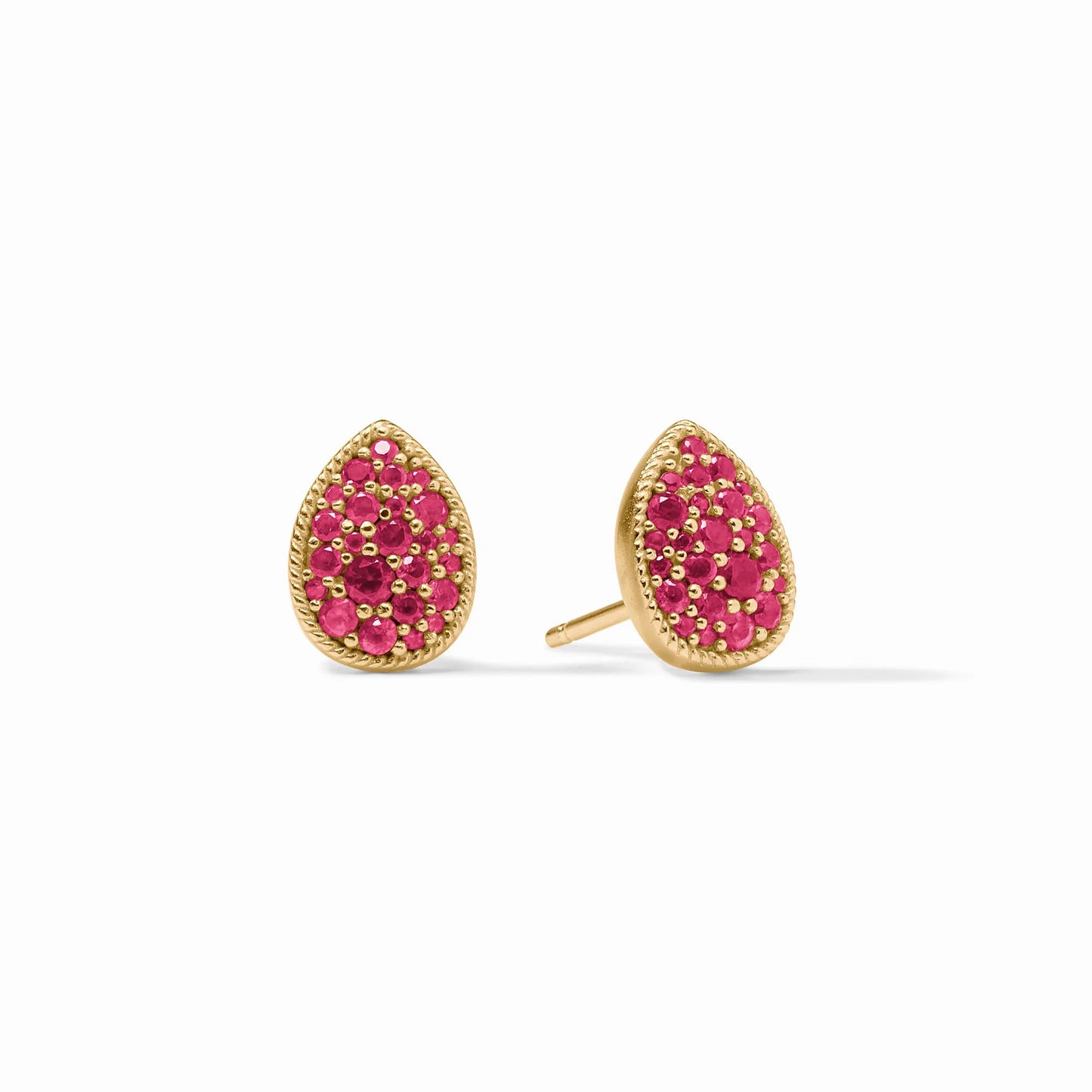 Birthstone Teardrop Stud - Ruby - July - Eden Lifestyle