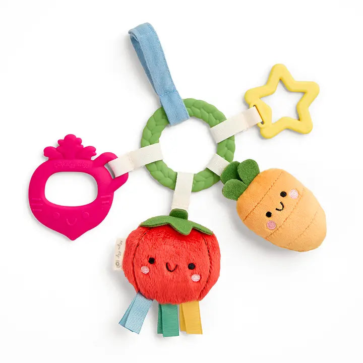 Bitzy Busy Ring™ Teething Activity Toy Veggie - Eden Lifestyle