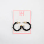 Black with Gold Hoo Hoops - Eden Lifestyle