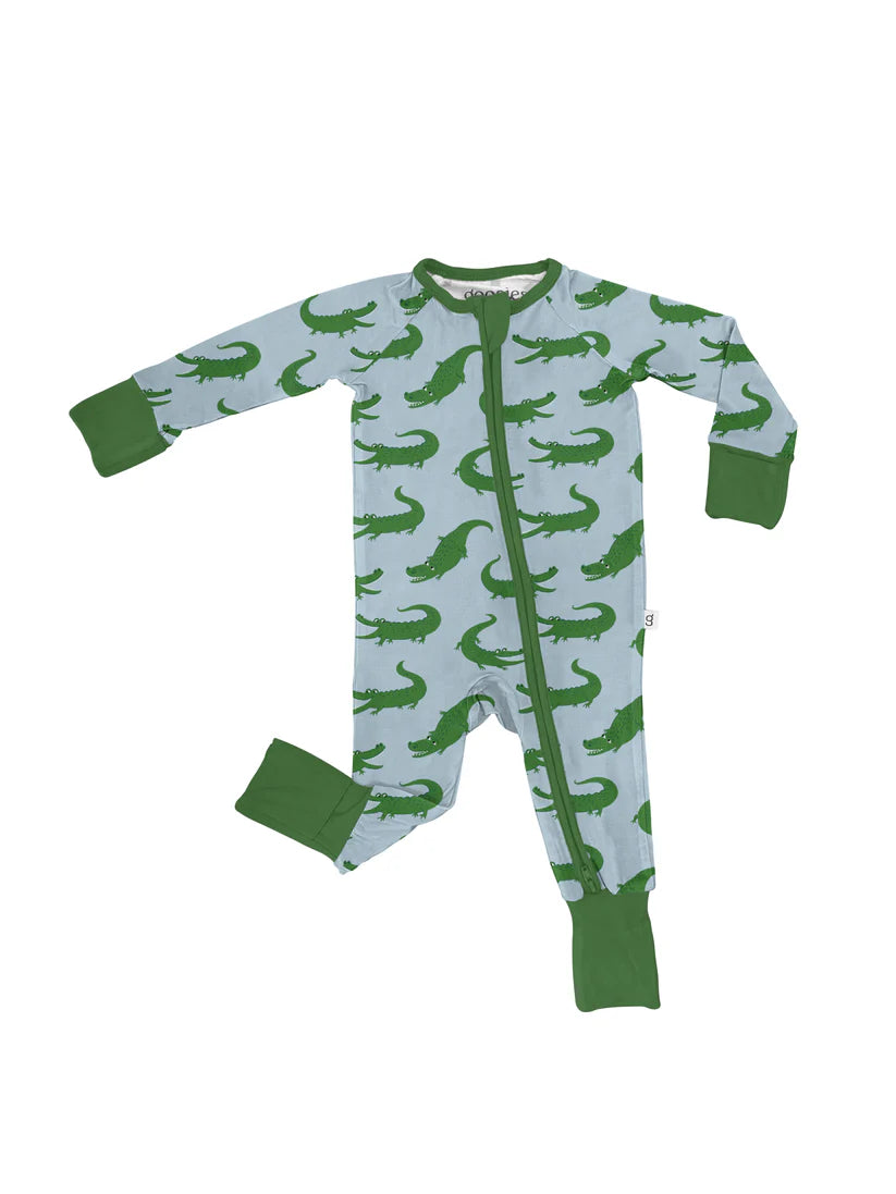 Blue Alligators Long Sleeve Pajamas - Eden Lifestyle