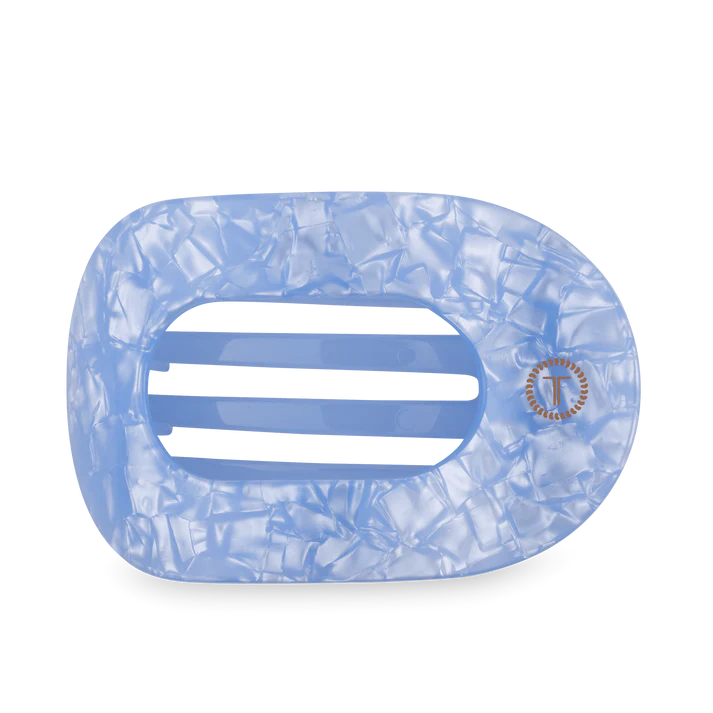 Blue Lagoon Large Flat Round Hair Clip - Eden Lifestyle
