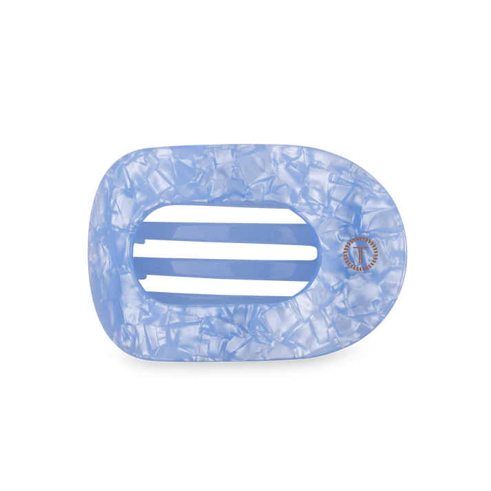 Blue Lagoon Medium Flat Round Hair Clip - Eden Lifestyle