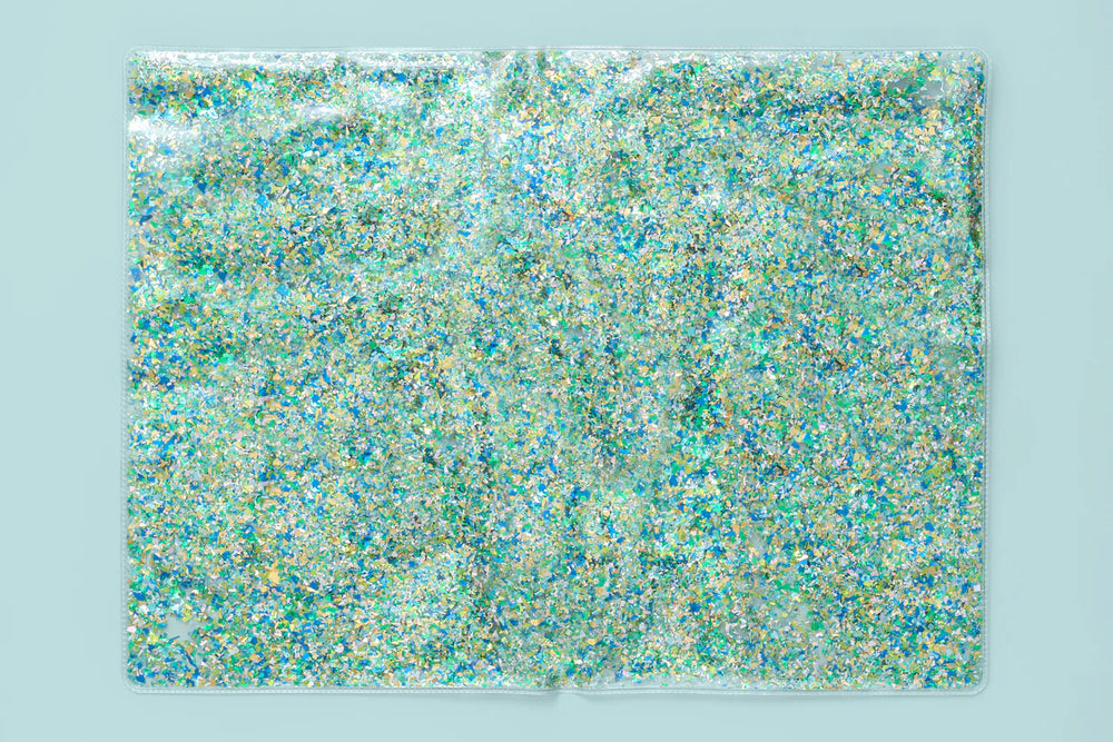 Blue + Green Confetti Placemat + Desk Mat - Eden Lifestyle