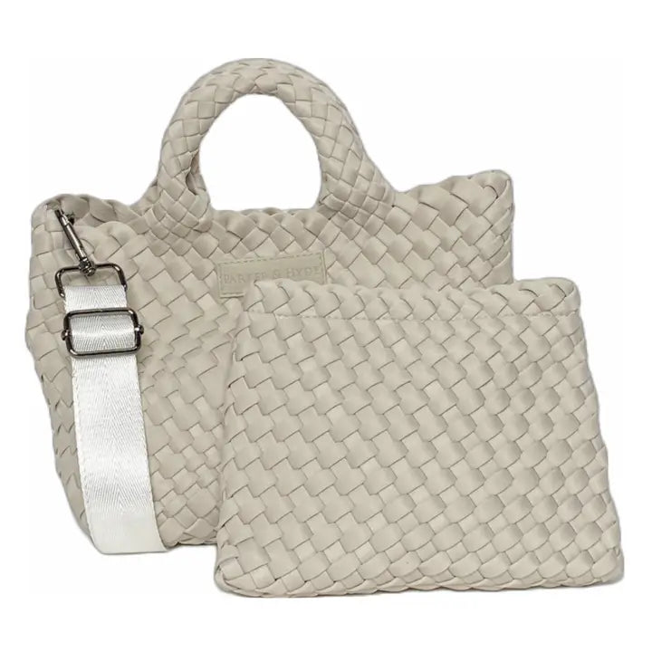 Bone Woven Mini Tote - Eden Lifestyle