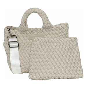 Bone Woven Mini Tote - Eden Lifestyle