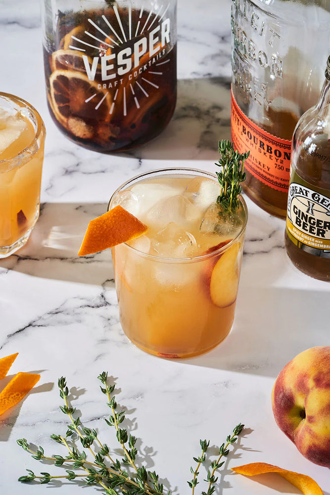 Bourbon Peach Smash Craft Cocktail - Eden Lifestyle