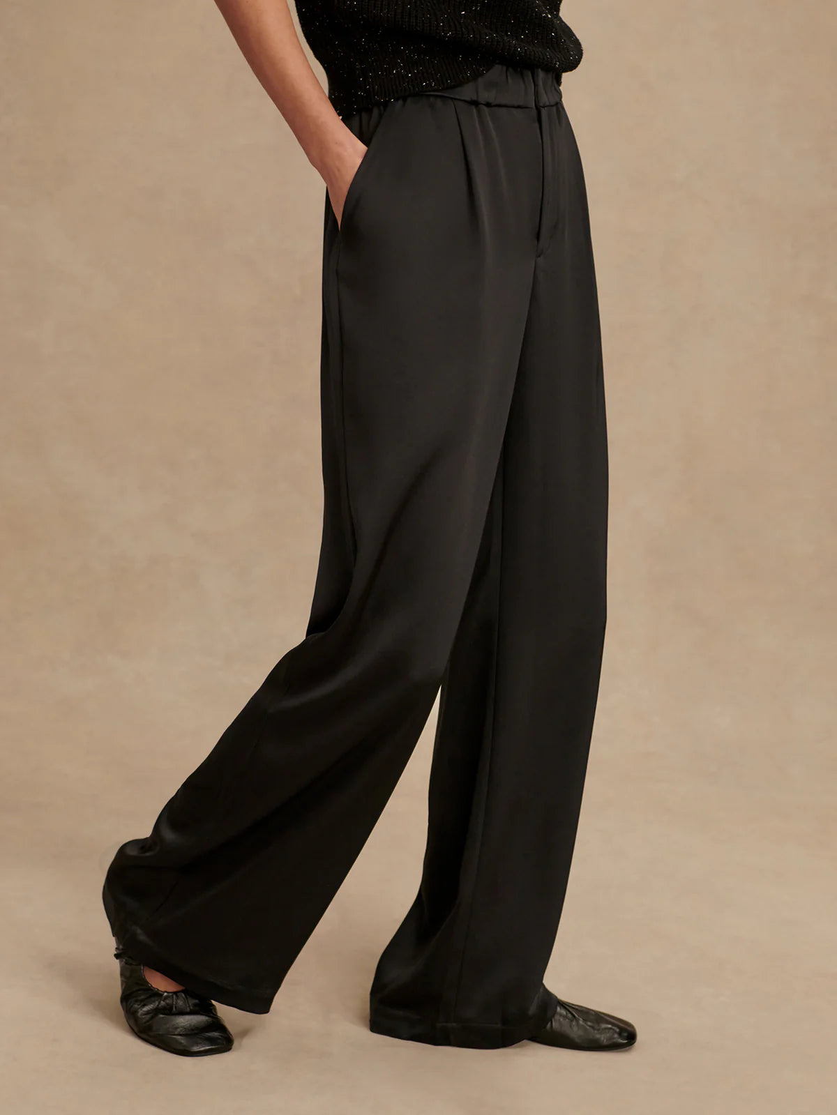 Bryden 2.0 Wide Leg 29.5" Black - Eden Lifestyle