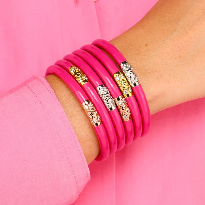 BuDhaGirl Three Kings All Weather Bangles - Epic Pink - Eden Lifestyle