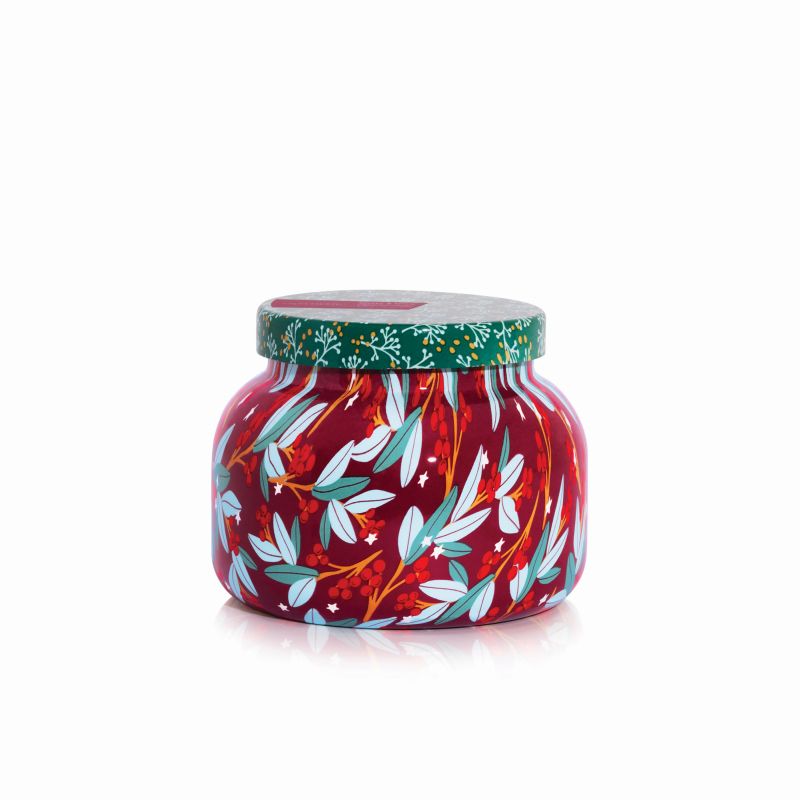 capri BLUE Holiday Pattern Play- Tinsel & Spice Signature Jar, 19 oz - Eden Lifestyle
