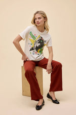 Janis Joplin Scrapbook Art Boyfriend Tee