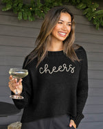 Cheers Cropped Embroidered Crew Chunky - Eden Lifestyle