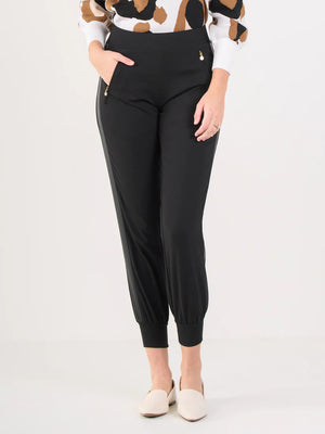 Downtown Jogger Black Ponte - Eden Lifestyle